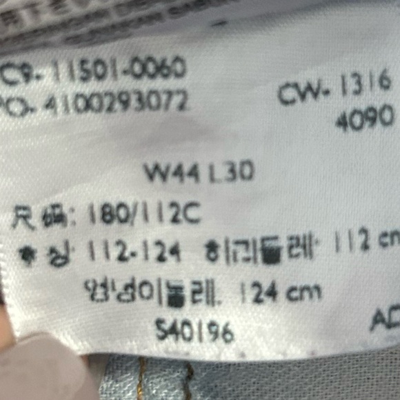 Levi’s 501 jeans w44 L30 men’s blue denim button fly vintage - Picture 6 of 8